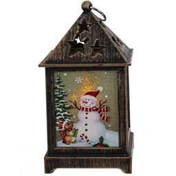 Изделие декоративное "Фонарь" (подсветка, 3xLR44), L6,5 W6,5 H12,5 см, 3в.