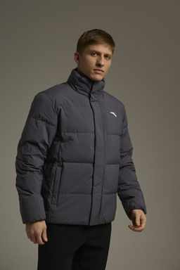 Пуховик короткий Серый Training Down Jacket