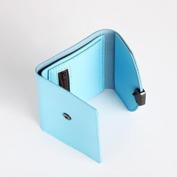Кошелёк на кнопке, цвет голубой - Simaland фото 4