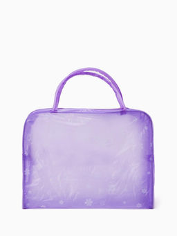 Цена за 2 шт. Косметичка - сумка на молнии для бассейна, с ручками, с принтом, фиолетовая - Simaland фото 2