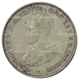 Монета 3 пенса 1936 года Австралия