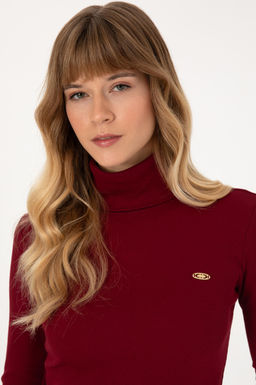 Kad_n Bordo Sweatshirt Sepette S_rpriz _ndirim