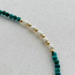 Колье из Бирюзы и Жемчуга