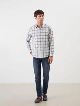 Regular Fit Uzun Kollu Ekose Erkek G?mlek