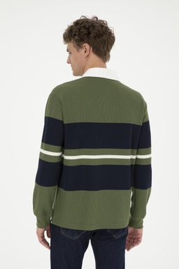 U. S. Polo Assn / Мужской зеленый свитшот - U.s. polo assn фото 5