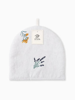 Грелка на чайник Этель Полевые цветочки 28?28 см, рогожка 176 г/м?, 100% хлопок