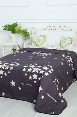 Покрывало-плед двухстороннее стеганое из полиэфирной ткани Полисатин Премиум 150Х212 N-Collection  фото 2