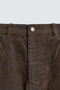 BAGGY FIT CORDUROY TROUSERS - Zara фото 9