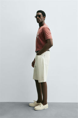 WASHED EMBROIDERED T-SHIRT - Zara фото 4