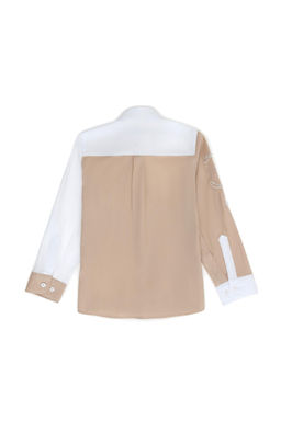 U. S. Polo Assn Рубашка песочного цвета с длинным рукавом для мальчика - U.s. polo assn фото 3