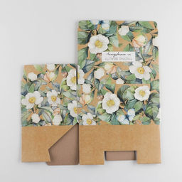 Коробка‒пенал, упаковка подарочная, «Цветы», 22×15×10 см