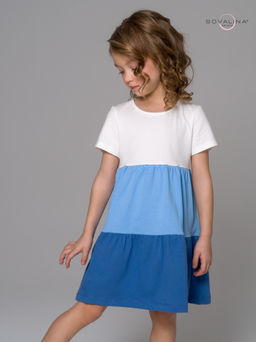 Платье Тия тофу-голубой-синий - Sovalina фото 15