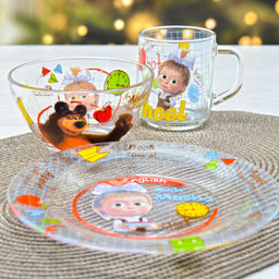 Набор Маша и Медведь. Школа 3 предмета арт.ММН3-4 /МФК/