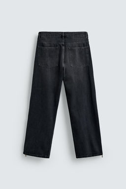 JEANS FLARE FIT CREMALLERAS / Carb?n - Zara фото 10