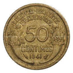 50 сантимов 1941 года Франция