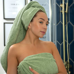 Набор махровых полотенец GINZA 2 шт. (50х90 - 1 шт., 70х140 - 1шт.), 100% хлопок, 450 гр./кв.м., Кэмел - Традиция фото 84