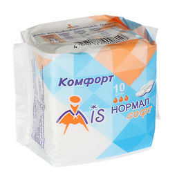 MIS Прокладки гиг. Комфорт Нормал Софт 10 шт., 3 кап., 215 мм. 1529