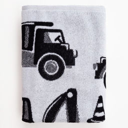 Полотенце махровое Этель Транспорт, 70х130 см, 100% хлопок, 420гр/м2  фото 4