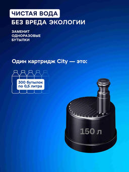 -28% Бутылка-фильтр 0,5 л Мятная, Сити Аквафор