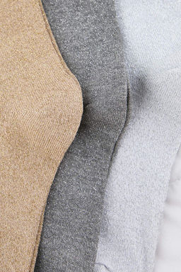 Gri-Siyah-Beyaz 3lu Simli Jakar Orme Corap THMAW26CO00024 - Trendyolmilla фото 2