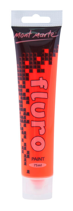 Краска акриловая флуоресцентная Оранжевый 75 мл / PMFL0004 /уп 96/Orange