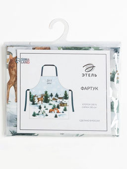 Фартук новогодний Этель Forest animals 60?70 см, 100% хл, саржа 190 г/м?