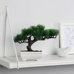 Бонсай искусственный в горшке «Сосна галант», 12×16 см, МИКС
