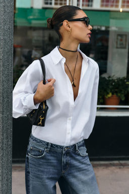 STRIPED COTTON SHIRT - Zara фото 2