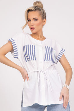 Рубашка Арника (белый) - Эльза фото 4