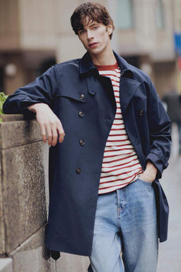 Водонепроницаемый тренч стандартного кроя на подкладке