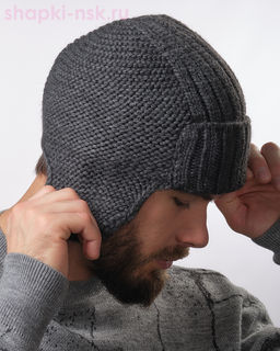 Клайд Ушанка мужская флис (56-58)