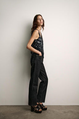 ZW COLLECTION SEQUIN STRAP TOP - Zara фото 5