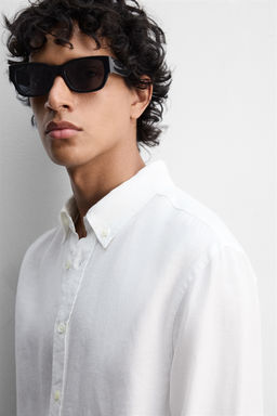 100% LINEN SHIRT - Zara фото 6