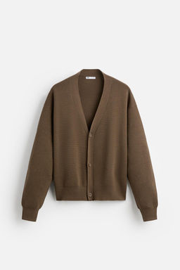 TEXTURED COTTON CARDIGAN - Zara фото 6