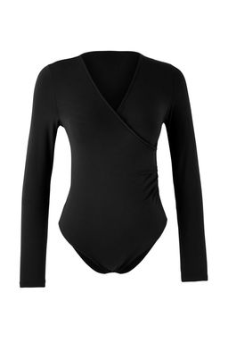 Siyah Soft Touch Kruvaze Drapeli Alttan C?tc?tl? Esnek Orme Body TWOAW26BD00015