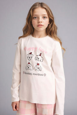 %100 Pamuk 2li Pijama Tak_m_ K_z Bebek - Defacto фото 3