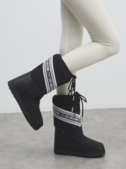 Женские дутики LOVE MOSCHINO SKI BOOT Артикул 4562687, черный  фото 6