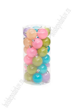 Набор новогодних шаров 5 см (30 шт) SF-8000, микс - Больше подарков фото 4