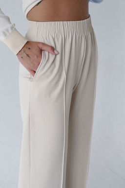 10434 Брюки базовые айвори - Martichelli фото 9