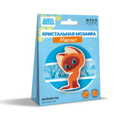 Кристальная (алмазная) мозаика ФРЕЯ CMF-ALVM-094 магнит Котёнок Гав 7 х 10 см
