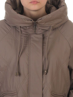 8010 LT. BROWN Куртка демисезонная женская (100 гр. холлофайбер) - Fashion фото 5