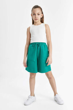 Шорты с принтом для девочек - Defacto фото 2