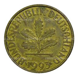 Монета 10 пфеннигов 1993 года A Германия