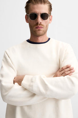 TEXTURED COTTON SWEATER - Zara фото 22