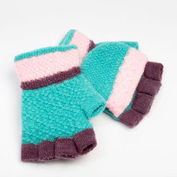 Варежки-митенки детские MINAKU, 14 см, цв.зеленый  фото 2