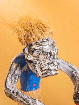 Сувенир «Абориген барабанщик», 9×9×21 см, дерево