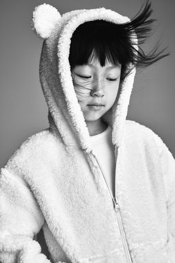 Chaqueta de borreguito con capucha y cremallera - H&m фото 3