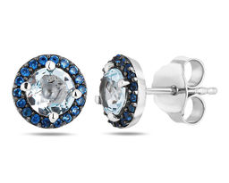 Серьги, топаз , нанотопаз, Вербена