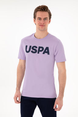 Erkek Regular Fit Bisiklet Yaka Lila Basic Ti__rt Sepette S_rpriz _ndirim