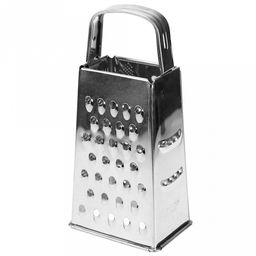 Терка из нержавеющей стали четырехгранная ручка из нержавеющей стали 18,5см, основание 8,7х6,4см Повар (Китай)